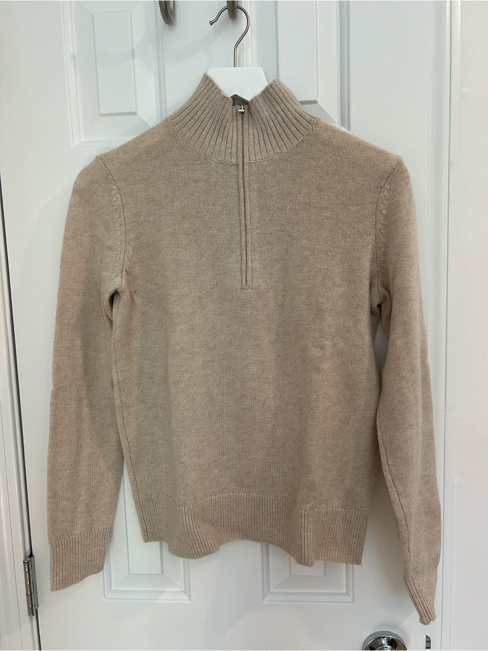 Theory Wool Cashmere Half Zip Sweater XS